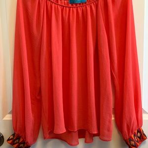 Womens sheer long sleeved shirt (S)